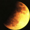 Eine partielle Mondfinsternis