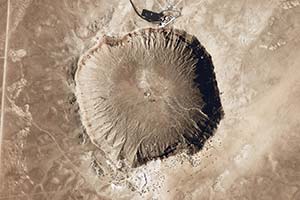 Der Barringer-Meteorkrater in Arizona