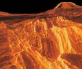 Ein Vulkan auf der Venus
